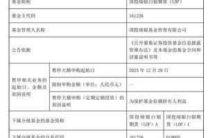 刚刚公告！白银基金，限购100元！