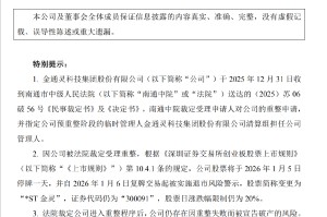 金通灵求生：连续6年财务造假还是要重整复活！