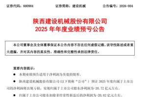 惊呆！48亿市值A股建设机械，预亏超20亿元！